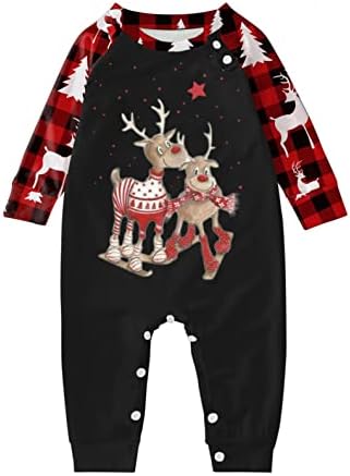 Aile Pijama Takımı Noel Pijama Kontrol Baskı Pijama Takımı Baba Noel aile pijamaları Eşleşen Setleri 3xl