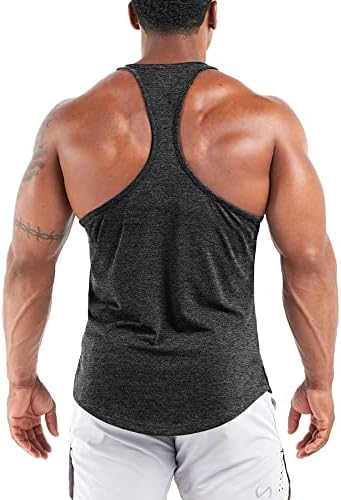 Agilelin erkek Egzersiz Stringer Tankı Üstleri Atletik Hızlı Kuru Y Geri Üstleri Vücut Geliştirme Kas Gömlek Spor