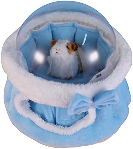 Forzm Tüm Mevsim 4 in 1 Polar Hamster Yatak Ev Hamak, Akrilik Kapaklı Asılı Yatak Hamak Şeker Planör Hamster