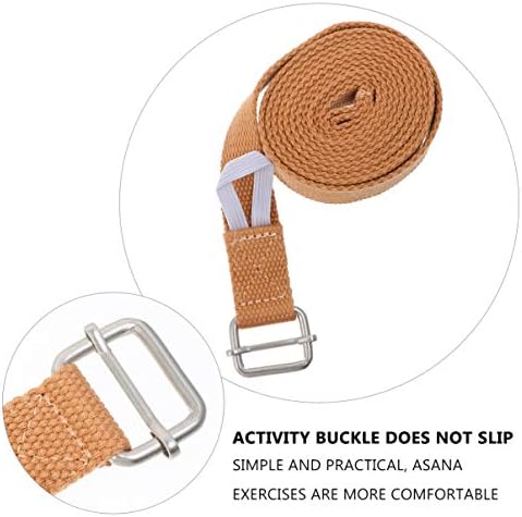 ISMARLAMA Pamuklu Yoga Kayışı Metal D-ring Toka Ayarlanabilir Çekme Streç Bantları Pilates Fitness Ev Spor Egzersiz