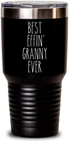 Büyükanne İçin hediye En İyi Effin ' Büyükanne Hiç yalıtımlı içecek bardağı seyahat tipi kupa Komik İş Arkadaşı Hediyeler