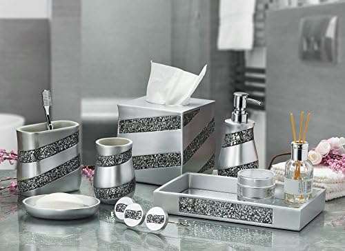 Ağız Durulama için Yaratıcı Kokular Gümüş Mozaik Banyo Bardağı-Dekoratif diş fırçası kabı Diş Fırçalarınızı ve Diş