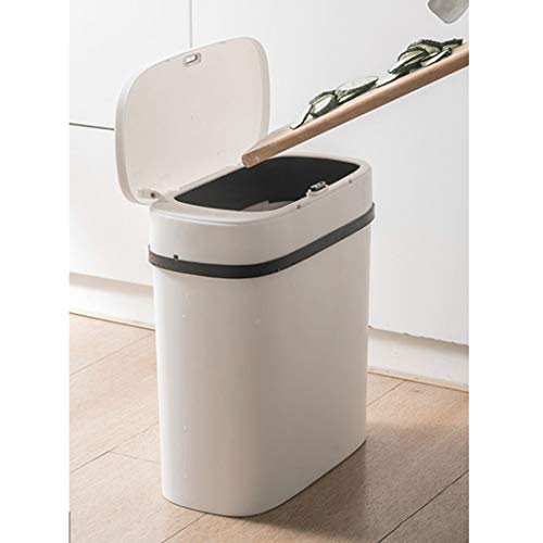 N / A Akıllı sensörlü çöp kovası Can Tuvalet Otomatik Kapak Dar Dikiş çöp tenekesi tuvalet Kağıdı Sepeti Elektrikli