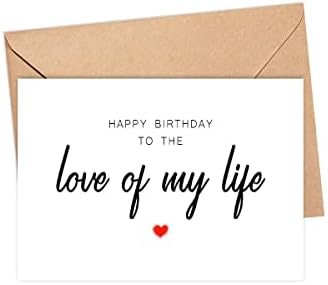 DiandDesignGift Hayatımın Aşkı Doğum Günü Kartı-Partner için Özel Doğum Günü Kartı-Doğum Günün Kutlu Olsun Kartı-Komik