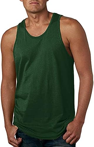 Erkek Spor Yelek Dört Mevsim Moda Crewneck Kolsuz Katı Gevşek Artı Boyutu Spor T-Shirt Bluz Tankı Üstleri