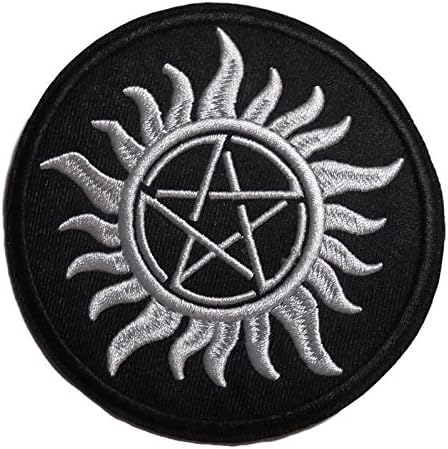 Supernatural Siyah Anti Bulundurma 3 Çap İşlemeli Logo Yama
