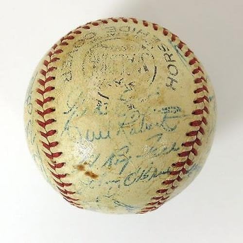 1956 Pittsburgh Pirates Takım Oto Beyzbolu (Roberto Clemente) - JSA Letter COA-İmzalı Beyzbol Topları