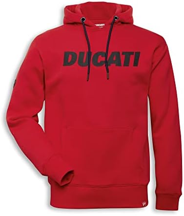 Ducati Logo Grafik Kazak Kapüşonlu Sweatshirt