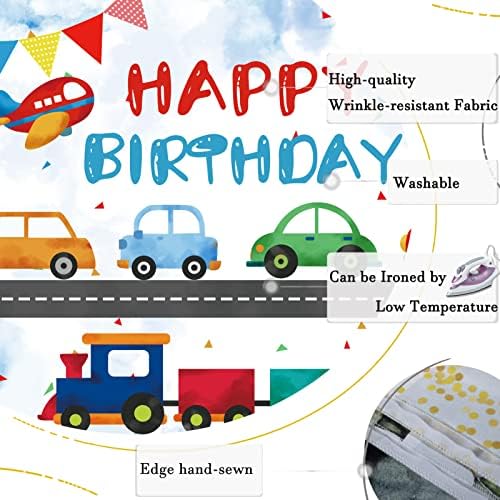 Rsuuınu Ulaşım Doğum Günü Partisi Zemin Otomobil Tren Uçaklar Araba Çocuk Mutlu Doğum Günü Fotoğraf Arka Plan Kek
