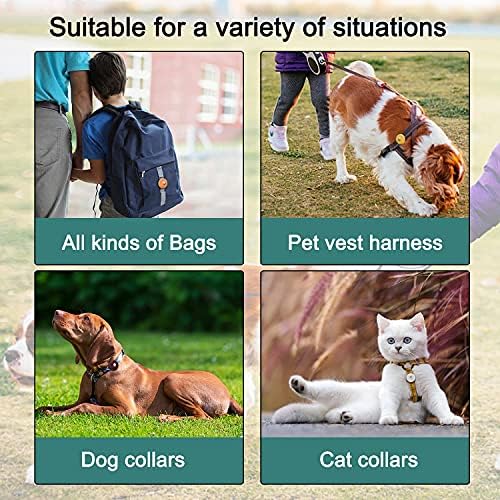 Köpek tasması için 4 Paket Airtag Tutucu, Kedi tasması Yelek Koşum Sırt çantaları için Tecogue silikon Hava Etiketi