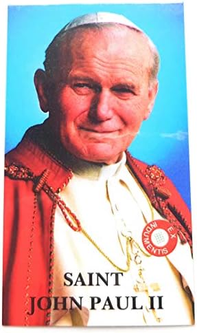 kalıntı kartı 3. Sınıf Aziz John Paul II JP2 Karol Wojtyla Dünya Gençlik Günü'nün Hamisi WYD Katolikler Aileler Reliquia