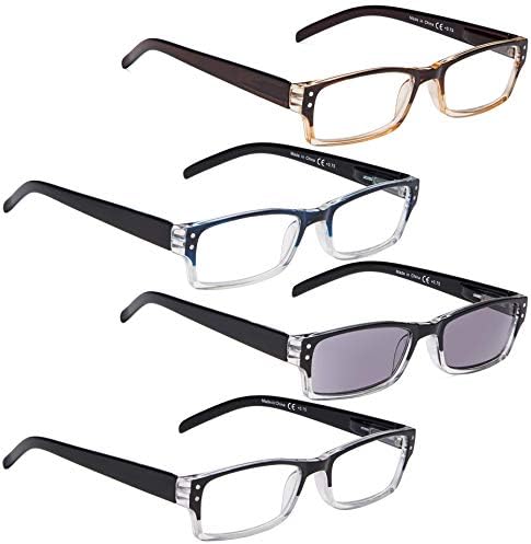 LUR 3 Paket Yarım jant okuma gözlüğü + 4 Paket Klasik okuma gözlüğü(Toplam 7 Çift Okuyucu +3.00)