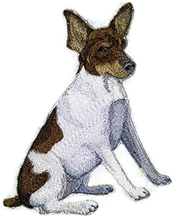 İnanılmaz Özel Köpek Portreleri [Oyuncak Tilki Terrier] İşlemeli Demir On / Dikmek Yama [5.5 x 4.5]abd'de yapılan]