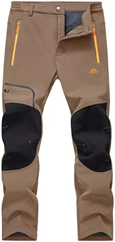 MAGCOMSEN kış pantolonları Kar kayak pantolonu 4 Cepler Suya Dayanıklı Softshell yürüyüş pantolonu