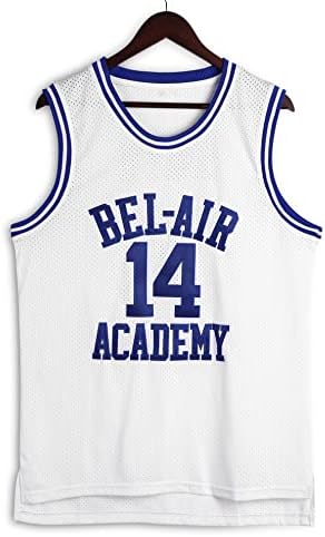 Amzdest 90s Taze Prens Bel Air Akademisi 14 Forması Gömlek Erkekler ve Kadınlar için, Unisex basketbol Forması