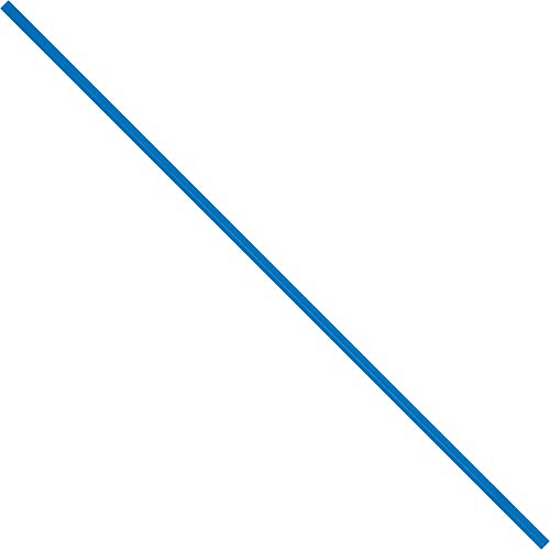 Kağıt Bükümlü Kravatlar, 4 x 5/32, Mavi, 2000 / Kasa