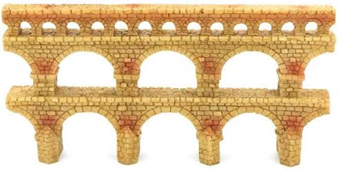 HRRIVE Akvaryum Peyzaj Vintage Roma Sütun Ayağı Kalıntıları Kayalar Balık Tankı Dekorasyon, Reçine, 1 paket