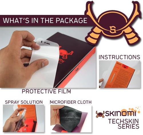 Skinomi Tam Vücut Cilt Koruyucu ile Uyumlu Lenovo Miix2 10.1 inç (Sadece Tablet) (Ekran Koruyucu + arka kapak) TechSkin