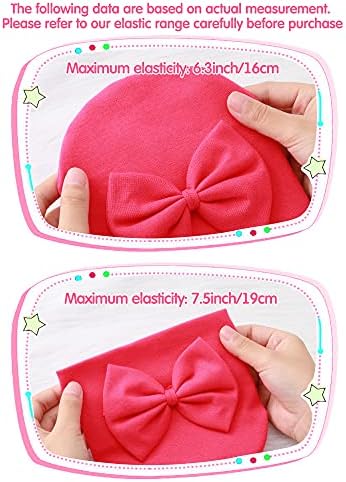 12 Adet Yenidoğan Bebek Şapka Eldivenler Set Yay Bere Kap pamuklu eldiven 0-6 Bebek için