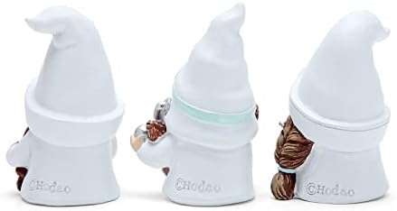 Hodao 3 ADET Doktor Ev Gnome Figürler Süslemeleri Doktor Cüceler Süsler İskandinav Tomte Elf Dekor Hediyeler Yaz