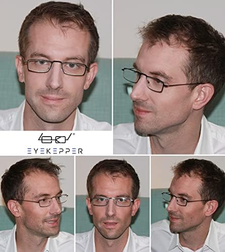 Eyekepper, Erkekler için Birlikte Verilen 5 Paket Vintage Okuma Gözlüklerinde %10 Tasarruf ve 5 Paket Yarım Göz Okuyucular