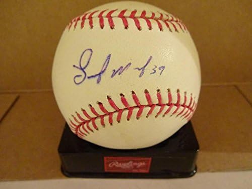 Luis Marte Milwaukee Brewers, coa İmzalı Beyzbol Topları ile İmzalı Beyzbol İmzaladı