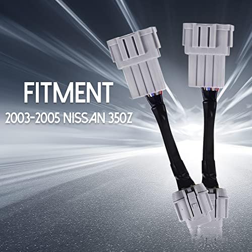 Far Dönüşüm Adaptörleri Kablo Demeti Uyar 2003-2005 Nissan 350z HID Kablo 8 Far 6