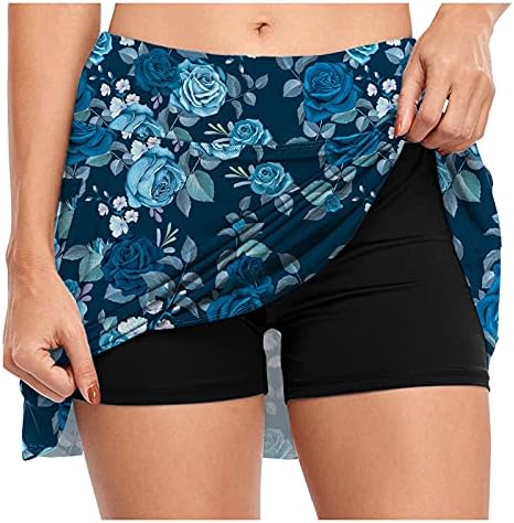 MIASHUI Yoga Pantolon Kızlar için Boyutu 12-14 Cepler ile Spor Skorts Etekler İç Kadın Spor Şort Tenis yoga elbisesi