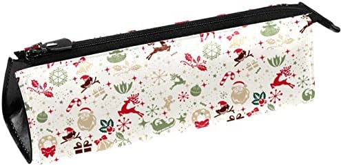 LAIYUHUA Taşınabilir Şık kalem çantası PU deri kalemlik Kompakt Fermuarlı Çanta Kırtasiye Çantası kozmetik çantası