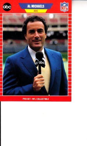 1989 Pro Set Spiker Koleksiyonluk 3 Al Michaels Futbol Kartı