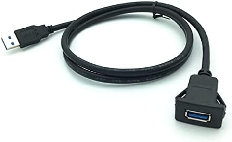 Konnektörler USB3. 0 Erkek/Dişi Su Geçirmez Gösterge Paneli Kablosu, Otomobil, Motosiklet ve Gemi Paneli Kurulumu