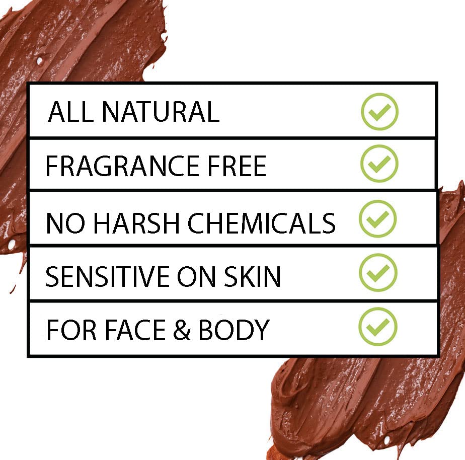 Micki Şarkı Kozmetik Yüz ve Vücut için Kil Maskesi %100 Tamamen Doğal Kil Yüz Maskesi Yüz için Gözenek Azaltıcı Siyah
