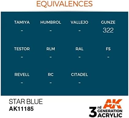 AK Interactive 3. Nesil Akrilik Yıldız Mavisi 17ml