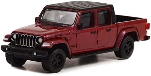 2021 Gladyatör Willys kamyonet Snazzberry Kırmızı Metalik Siyah Üst Tabur 64 Sürüm 2 1/64 pres döküm model araba