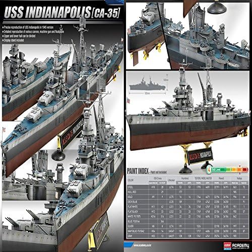 Akademi Modelleri 14107 1/350 14107 USS Indianapolis CA35
