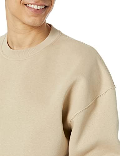 Essentials Erkek Büyük Beden Fit Crewneck Sweatshirt (Büyük ve Uzun Olarak Mevcuttur)
