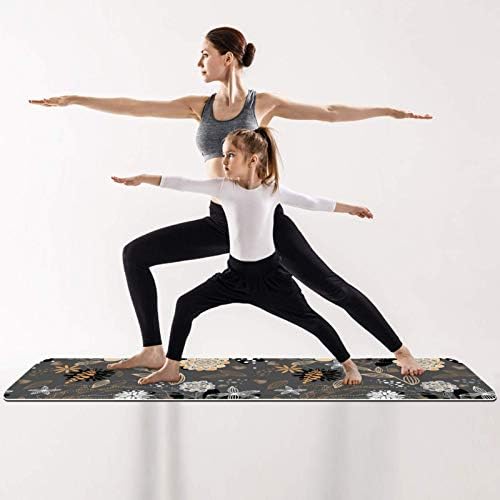 Tatlı Çiçek Çiçek Premium Kalın Yoga Mat Çevre Dostu Kauçuk Sağlık ve Fitness Kaymaz Mat Her Türlü Egzersiz Yoga