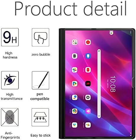 [2 Paket] Lenovo Yoga Tab 13 için TDA Trading Ekran Koruyucu (YT-K606F) 13 inç Temperli Cam Koruyucu Ekran Filmi