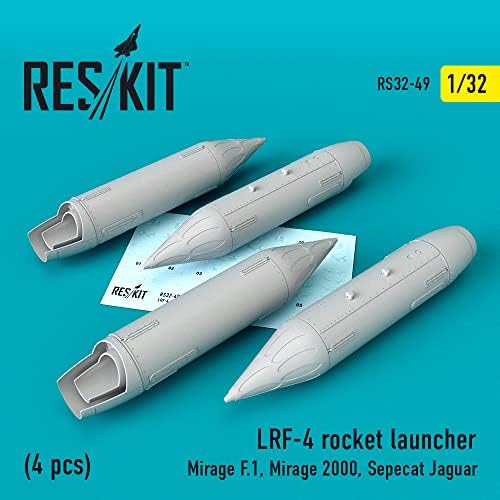 Reskıt RS32-0049-1/32 LRF-4 Roketatar (4 adet) Ölçekli Model Uçak için