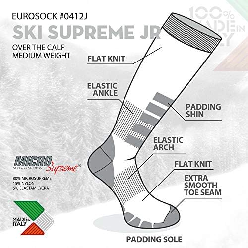 Eurosock Unisex Gençlik Yüce Kayak Çorapları