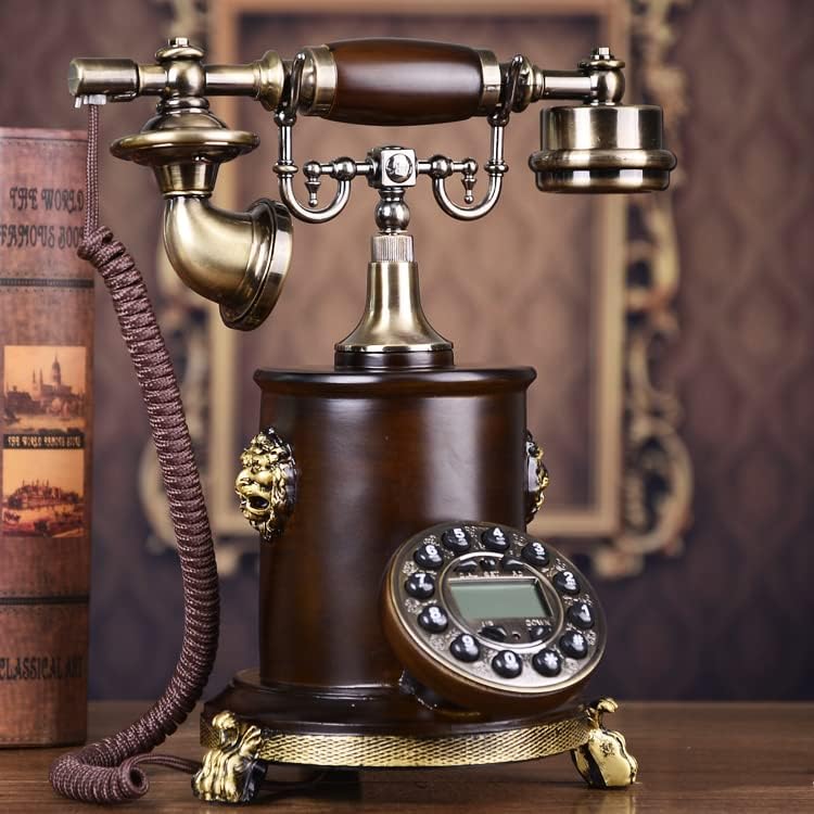 Counyball Retro Telefon Klasik Masa Telefonu Avrupa Tarzı Oturma Odası Dekorasyon Dial Sabit Amerikan Döner Ofis