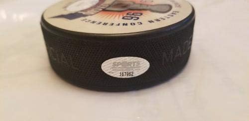 Ed Janovski Panthrs Otantik El İmzalı İmzalı Disk Güzel Jsa Coa İmzalı NHL Diskleri