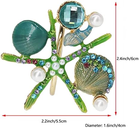 Allinlove Kristal Denizyıldızı Peçete Halkaları - 4 Set İnci Taklidi Okyanus Kıyı Deniz Peçete Halkası Tutucular