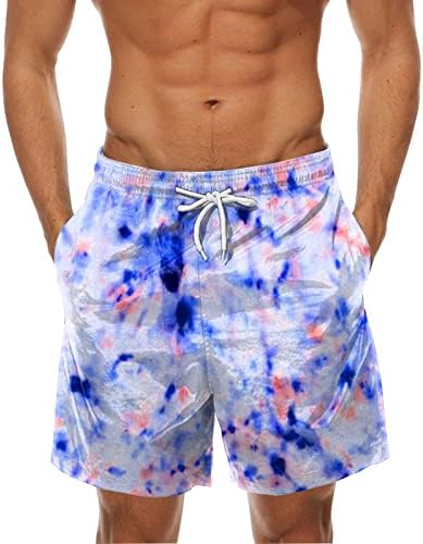 ADSSDQ plaj şortu Erkekler için Rahat, erkek Yaz plaj pantolonları Düz Renk Hawaiian Bağlı Sörf Spor Düz Şort