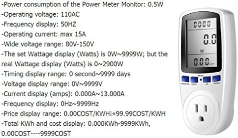 Warmword Elektrik Kullanımı Monitör Güç Ölçer Enerji Watt Metre ile Dijital LCD ekran