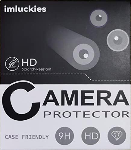 ımluckies [3 Paket] Kamera Lens Koruyucu iPhone 14 Pro 6.1 / iPhone 14 Pro Max 6.7, Anti-Flaş Halkalı 9H Temperli