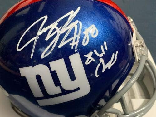 Jeremy Shockey New York Giants Xlıı Sb Champs Jsa Authen İmzalı Mini Kask - İmzalı NFL Mini Kasklar