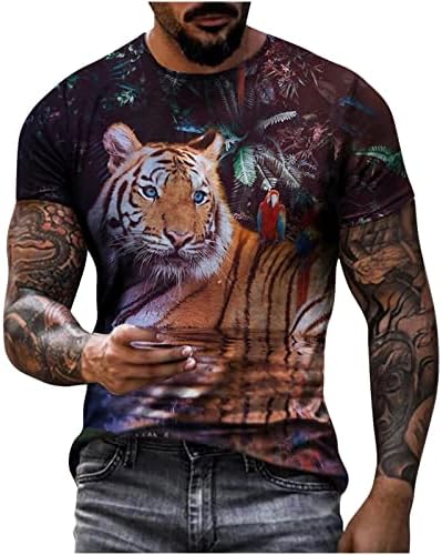 Erkekler grafikli tişört Hipster Hip Hop Kravat Boya Baskı Tee Gömlek Kısa Uzun Kollu Renk Bloğu Graffiti Casual