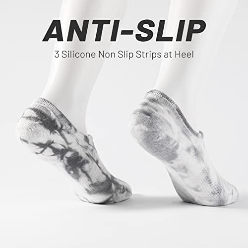 IDEGG No Show Çorap Kadın 10 Pairs Düşük Kesim Anti-Kaydırdı Yenilik Atletik Rahat Görünmez Astar Çorap