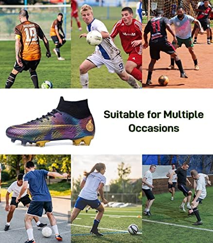 Unisex erkek kadın Futbol Cleats FG / AG futbol ayakkabıları Çim Kapalı Açık Firma Zemin Yüksek top Sivri Genç Profesyonel
